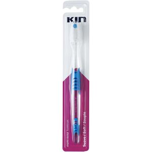 Cepillo de Dientes Suave Kin - Azul, Transparente - Cuidado Dental Cepillo de Dientes Suave Kin - Azul, Transparente - Cuidado Dental