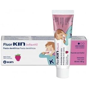 Pasta de Fresa Infantil Fluorkin - Pasta de Dientes Pasta de Fresa Infantil Fluorkin - Pasta de Dientes