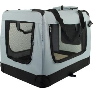 Mobiclinic Modèle L - Cage de Transport Pliable - Gris - Publicité Mobiclinic Modèle L - Cage de Transport Pliable - Gris - Publicité