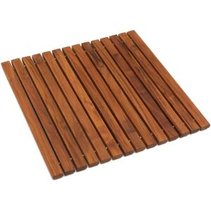 Teak fürdőszőnyeg - 50x50cm - Csúszásmentes, Gördülő Teak fürdőszőnyeg - 50x50cm - Csúszásmentes, Gördülő