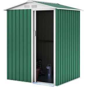 Caseta de jardín metálica Gardiun Milton 2m² - Verde - Acero galvanizado Caseta de jardín metálica Gardiun Milton 2m² - Verde - Acero galvanizado