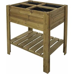 Cama de Jardín Urbano Gardiun - 75L, 80x40x88cm - Madera y Geotextil Cama de Jardín Urbano Gardiun - 75L, 80x40x88cm - Madera y Geotextil