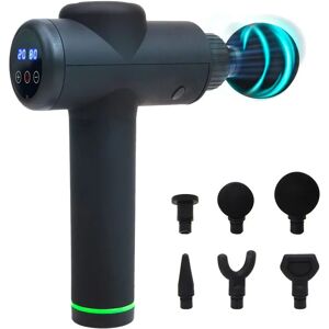 Prixton Xtreme Massage Gun - 30 Geschwindigkeiten, 6 Köpfe, Schwarz Prixton Xtreme Massage Gun - 30 Geschwindigkeiten, 6 Köpfe, Schwarz