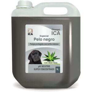 Shampoing ICA pour chiens noirs - 5L - avec aloe vera - Publicité Shampoing ICA pour chiens noirs - 5L - avec aloe vera - Publicité