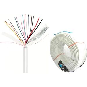 Nimo - AlarmVideoCable - 14 condutores 12x0,22 mm² + 2x0,75 mm² - 100 m - Cabo Nimo - AlarmVideoCable - 14 condutores 12x0,22 mm² + 2x0,75 mm² - 100 m - Cabo