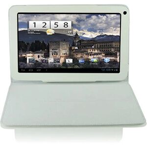 Funda de cuero blanca 3Go CSGT09 para tableta - Estuche Funda de cuero blanca 3Go CSGT09 para tableta - Estuche