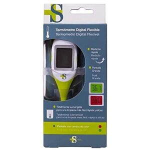 SANITEC Termómetro - Pantalla grande, Punta flexible, Indicador de fiebre SANITEC Termómetro - Pantalla grande, Punta flexible, Indicador de fiebre