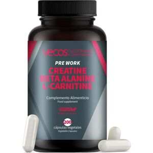 Vecos Creatina Modelo 200 cápsulas - Pre Workout Suplemento Vecos Creatina Modelo 200 cápsulas - Pre Workout Suplemento