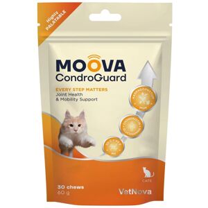Vetnova Moova CondroGuard Chat 30 comprimés à mâcher - Complément Alimentaire - Publicité Vetnova Moova CondroGuard Chat 30 comprimés à mâcher - Complément Alimentaire - Publicité