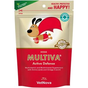 Vetnova Multiva Active Defense Dogs - Complément multivitaminé - Publicité Vetnova Multiva Active Defense Dogs - Complément multivitaminé - Publicité