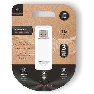 TECH ONE TEC3005-16 USB Pendrive - 16GB - Branco TECH ONE TEC3005-16 USB Pendrive - 16GB - Branco
