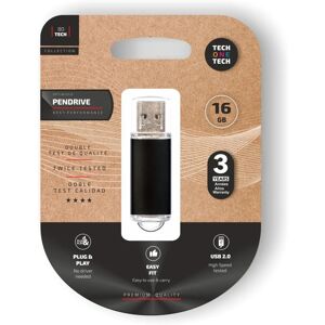 Pendrive Tech One TEC3006-16 Preto 16 GB Pendrive Tech One TEC3006-16 Preto 16 GB