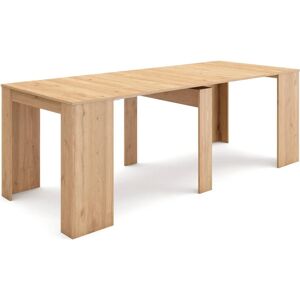 Skraut Home - Table à Manger Extensible - Chêne Clair - 220-237-300cm - Publicité Skraut Home - Table à Manger Extensible - Chêne Clair - 220-237-300cm - Publicité