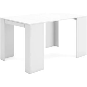 SKRAUT HOME Table Extensible - Blanc - 140/235/300cm - Polyvalent & Élégant - Publicité SKRAUT HOME Table Extensible - Blanc - 140/235/300cm - Polyvalent & Élégant - Publicité