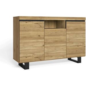 Skraut Home Roble/Negro Buffet Scandinavo - Buffet Skraut Home Roble/Negro Buffet Scandinavo - Buffet