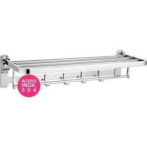 Kibath Porta Asciugamani Pieghevole 50cm con 4 Ganci & 5 Barre Kibath Porta Asciugamani Pieghevole 50cm con 4 Ganci & 5 Barre