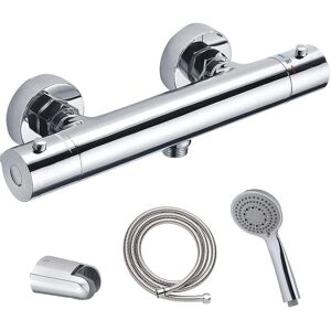 Kibath - Grifo de Ducha Termostático - Gris Claro Kibath - Grifo de Ducha Termostático - Gris Claro