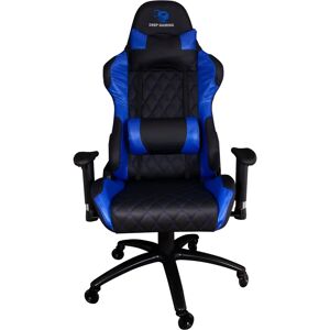 Deep Gaming Deep Command II - Chaise de jeu ergonomique bleu noir - Publicité Deep Gaming Deep Command II - Chaise de jeu ergonomique bleu noir - Publicité