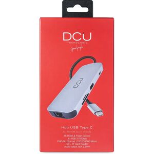 DCU Tecnologic 391166 Hub USB-C con HDMI, USB 3.0, RJ45, Lector de tarjetas - Hub USB para PC DCU Tecnologic 391166 Hub USB-C con HDMI, USB 3.0, RJ45, Lector de tarjetas - Hub USB para PC