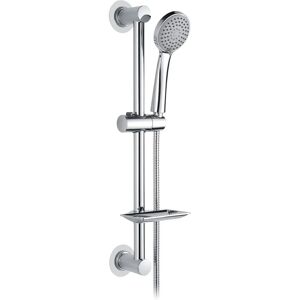 Ibergrif M20903-1 Shower Riser Rail - Nail-Free, Adjustable Shower Head & Soap Dish Ibergrif M20903-1 Shower Riser Rail - Nail-Free, Adjustable Shower Head & Soap Dish