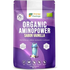 Energy Feelings Organic Aminopower supershake 75% vegetable protein - Vegan Protein Powder Energy Feelings Organic Aminopower supershake 75% vegetable protein - Vegan Protein Powder