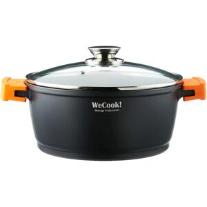 Wecook! Ecochef Titanium Casserole Haute avec Couvercle en Verre 32cm 5 Couches Antiadhésif Écologique Aluminium 12,5cm de Hauteur Poignées en Silicone Induction Gaz Four - Publicité Wecook! Ecochef Titanium Casserole Haute avec Couvercle en Verre 32cm 5 Couches Antiadhésif Écologique Aluminium 12,5cm de Hauteur Poignées en Silicone Induction Gaz Four - Publicité