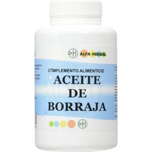 Aceite De Borraja Alfa Herbal 200 Perlas - Suplemento Dietético Aceite De Borraja Alfa Herbal 200 Perlas - Suplemento Dietético