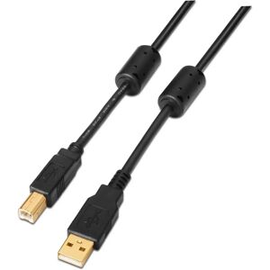 Aisens USB 2.0 Tiskárnový Kabel 5m Černý - Přenos Dat Aisens USB 2.0 Tiskárnový Kabel 5m Černý - Přenos Dat
