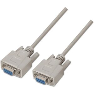 AISENS A112-0066 Beige Serial Cable - 1.8m RS232 DB9 Female AISENS A112-0066 Beige Serial Cable - 1.8m RS232 DB9 Female