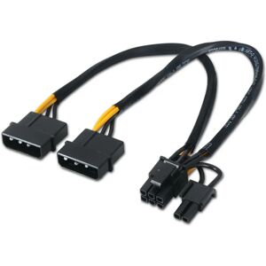Napájecí kabel Aisens A131-0165 - 20cm, černý, PCIe 6+2 Napájecí kabel Aisens A131-0165 - 20cm, černý, PCIe 6+2
