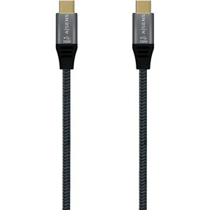 Cable USB Aisens A107-0671 - 20Gbps 100W 1m USB-C Cable USB Aisens A107-0671 - 20Gbps 100W 1m USB-C