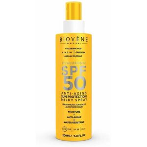 Latte Solare Anti-Aging all'Acido Ialuronico SPF 50 di Biovène Latte Solare Anti-Aging all'Acido Ialuronico SPF 50 di Biovène