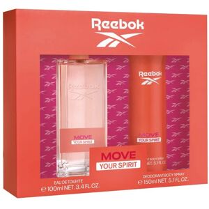 Reebok Move Your Spirit Eau de Toilette Set - Floral Fruity Scent Reebok Move Your Spirit Eau de Toilette Set - Floral Fruity Scent