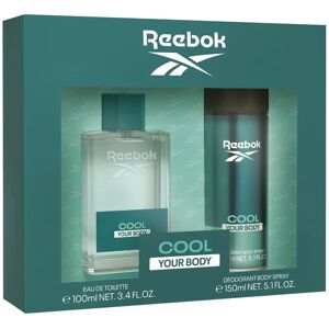 Reebok Cool Your Body Mannen Parfum Set - Eau de Toilette 100ml + Deodorant 150ml Reebok Cool Your Body Mannen Parfum Set - Eau de Toilette 100ml + Deodorant 150ml