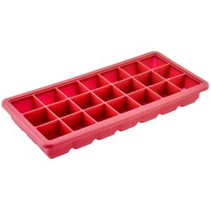 JATA AC40 IJsblokjes Tray - 21 ijsblokjes, Rood, Siliconen, Stapelbaar JATA AC40 IJsblokjes Tray - 21 ijsblokjes, Rood, Siliconen, Stapelbaar