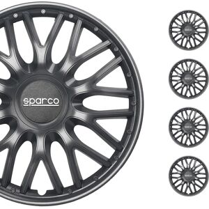 BigBuy Roma 15 Car Hubcap - 15-inch Black ABS BigBuy Roma 15 Car Hubcap - 15-inch Black ABS
