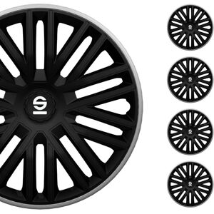 Sparco Bergamo 16 inch Wheel Covers - Black / Grey Sparco Bergamo 16 inch Wheel Covers - Black / Grey