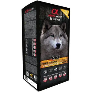 Nourriture pour chiens Alpha Spirit - Poulet semi-humide & Os de Serrano - Publicité Nourriture pour chiens Alpha Spirit - Poulet semi-humide & Os de Serrano - Publicité