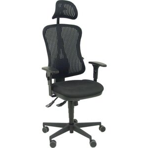 Silla de Oficina Piqueras y Crespo Agudo Negra con Reposacabezas Silla de Oficina Piqueras y Crespo Agudo Negra con Reposacabezas