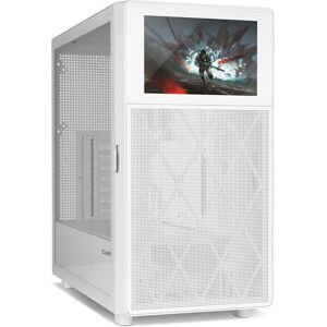 Nox Hummer BIOS White PC Case with LCD Nox Hummer BIOS White PC Case with LCD