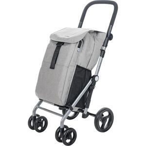 Carlett Classic Duo Opvouwbare Winkelwagen - Grijs - Winkelwagen Carlett Classic Duo Opvouwbare Winkelwagen - Grijs - Winkelwagen