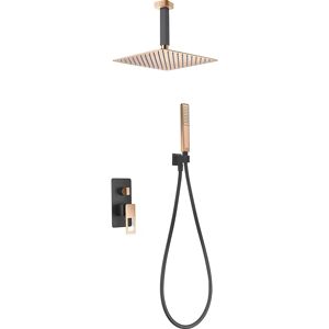 Set doccia igienica Imex Stockholm - Ottone, Nero opaco & Oro rosa Set doccia igienica Imex Stockholm - Ottone, Nero opaco & Oro rosa