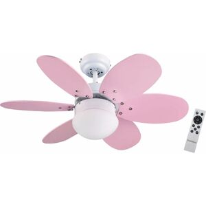 BASTILIPO ALGARVE DC - Rosa/Azul/Blanco - Ventilador de techo BASTILIPO ALGARVE DC - Rosa/Azul/Blanco - Ventilador de techo