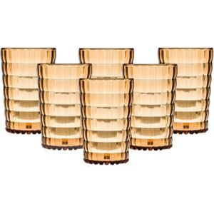 Bastilipo 8436592935925 Wasserglas - Bernstein - 6 Stück - 400 ml Bastilipo 8436592935925 Wasserglas - Bernstein - 6 Stück - 400 ml