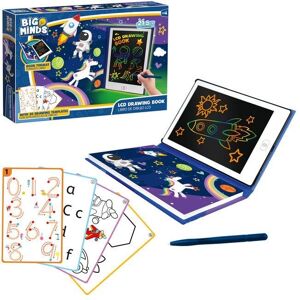 Big Minds - Pizarra blanca magnética para niños - 20 plantillas portátil Big Minds - Pizarra blanca magnética para niños - 20 plantillas portátil