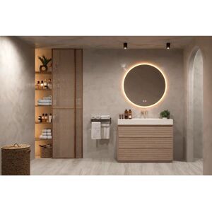 MICE COLLECTION - Espejo redondo con marco acrílico iluminado - 80cm - Baño y vestidor MICE COLLECTION - Espejo redondo con marco acrílico iluminado - 80cm - Baño y vestidor