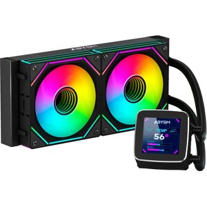 ABYSM Oceanic LCD 240 ARGB Refrigerador Líquido para Processador - Tudo em Um 240mm Preto ABYSM Oceanic LCD 240 ARGB Refrigerador Líquido para Processador - Tudo em Um 240mm Preto