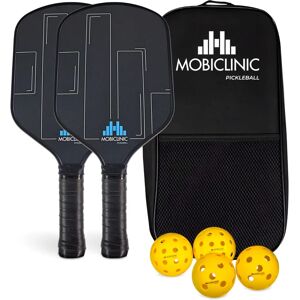 Mobiall Pickleball Set - Fiberglass Paddles, 4 Balls, Youth & Adults Mobiall Pickleball Set - Fiberglass Paddles, 4 Balls, Youth & Adults