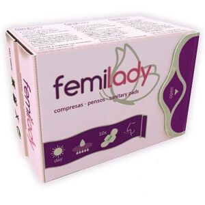 Femilady Empapadores Día Plata/Verde - Compresas femeninas Femilady Empapadores Día Plata/Verde - Compresas femeninas