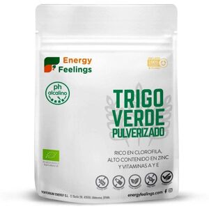 Energy Feelings Green Wheat Grass Powder - Alkalizing, Rich in Vitamins & Minerals Energy Feelings Green Wheat Grass Powder - Alkalizing, Rich in Vitamins & Minerals